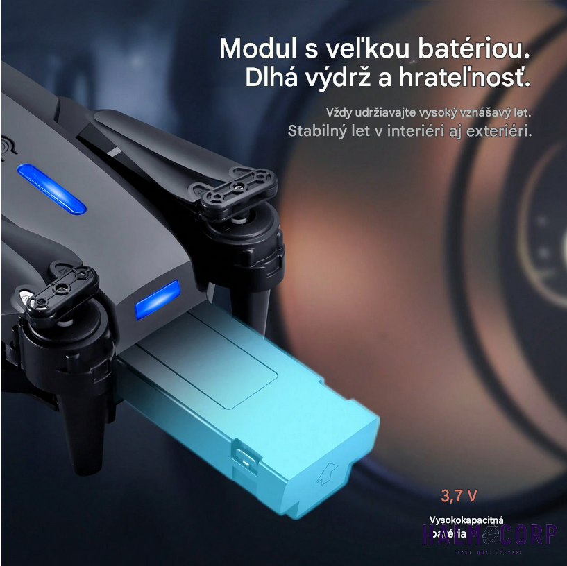 Mini Dron s HD kamerou a displejom (3 batérie)