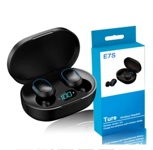 Bezdrôtové slúchadlá s mikrofónom E7s, čierne