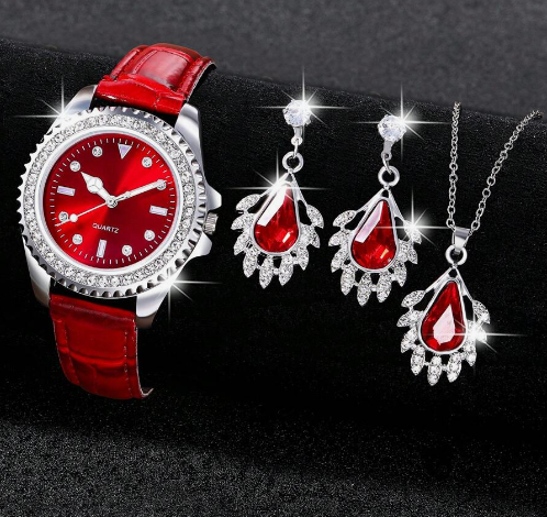 Dámsky 3-dielny Set, červený