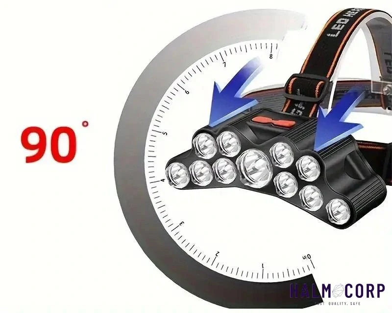  LED Čelovka, 11x LED