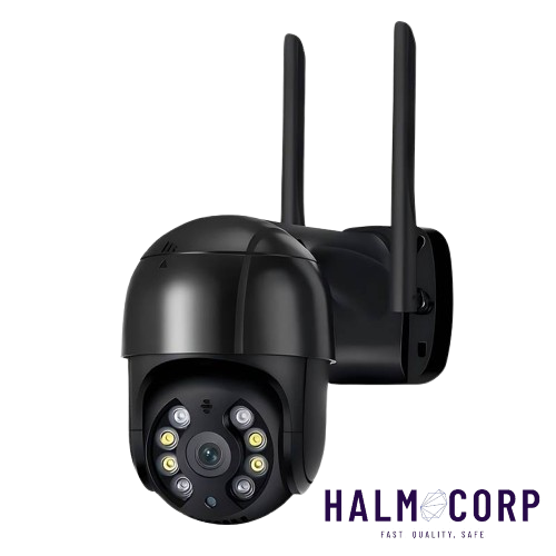 Bezpečnostná Wi-Fi kamera +64GB SD karta, čierna