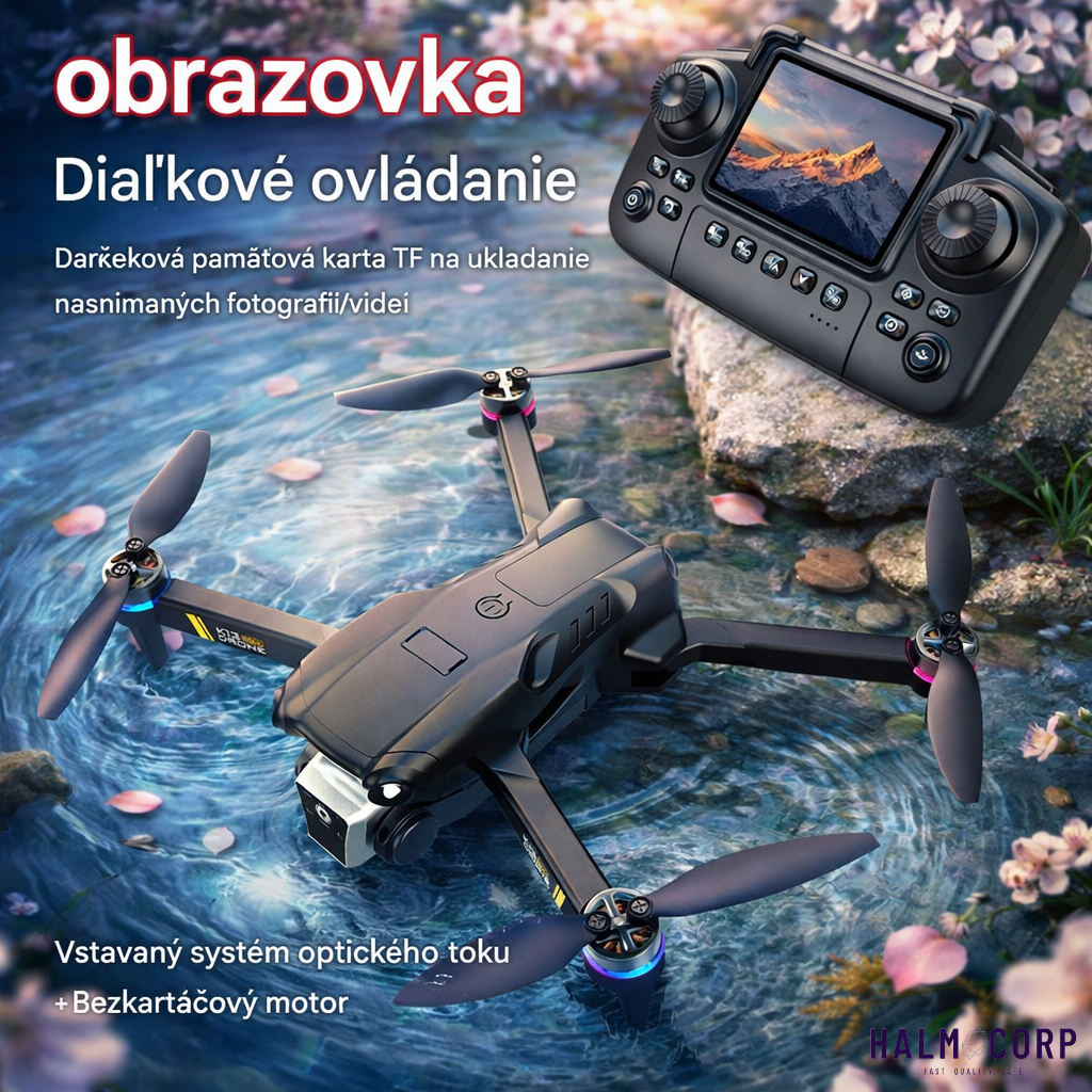Mini Dron s HD kamerou a displejom (3 batérie)