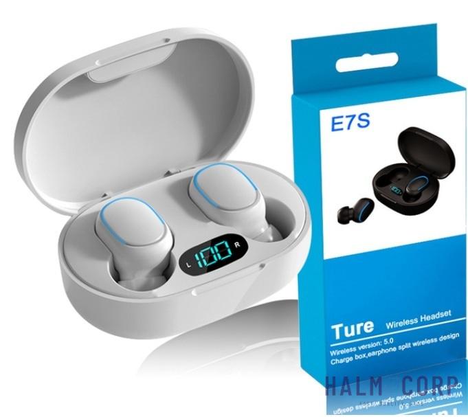 Bezdrôtové Bluetooth slúchadla E7s, biele