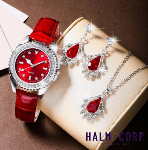 Dámsky 3-dielny Set, červený