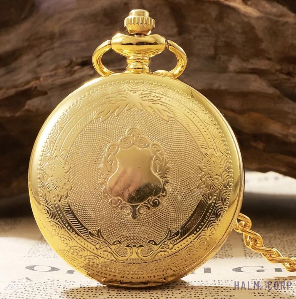 Vreckové elegantné hodinky Golden