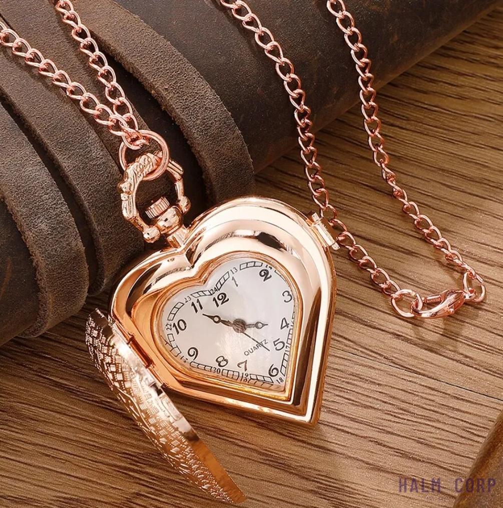 Dámske vreckové hodinky Heart