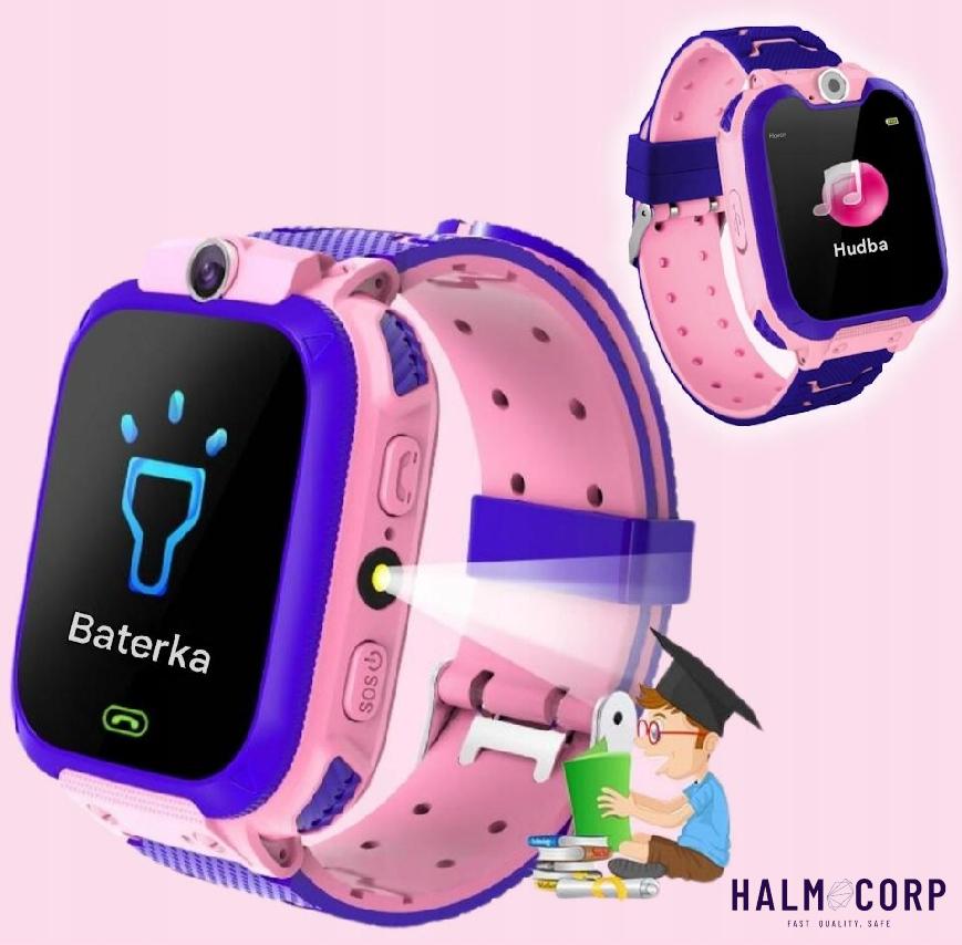 Detské Smart hodinky ružové, volanie, GPS, SIM karta