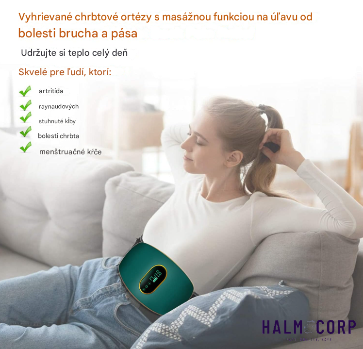 AKCIA: Univerzálny masážny pás - zelený 1+1 GRATIS