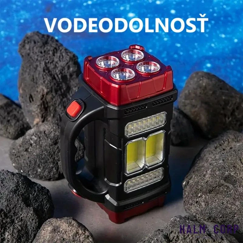 Solárna LED Baterka, červená