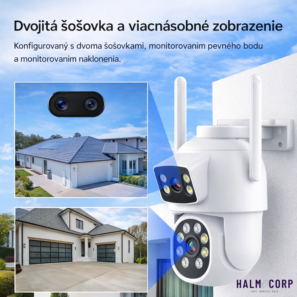 Duálna Wi-Fi kamera +64GB SD karta