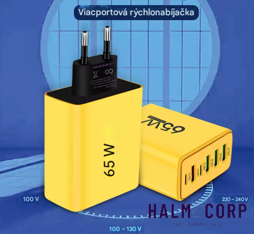 USB Nabíjací Adaptér, 65W