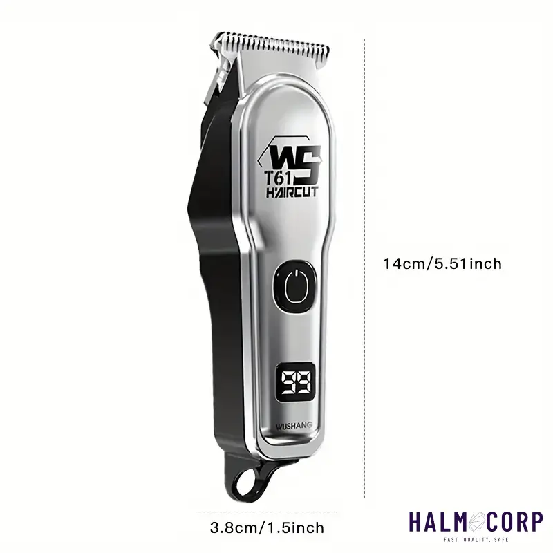 Strojček na vlasy, bradu s LED displejom