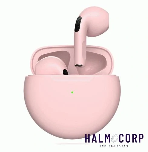 Bezdrôtové slúchadla s mikrofónom, ružové