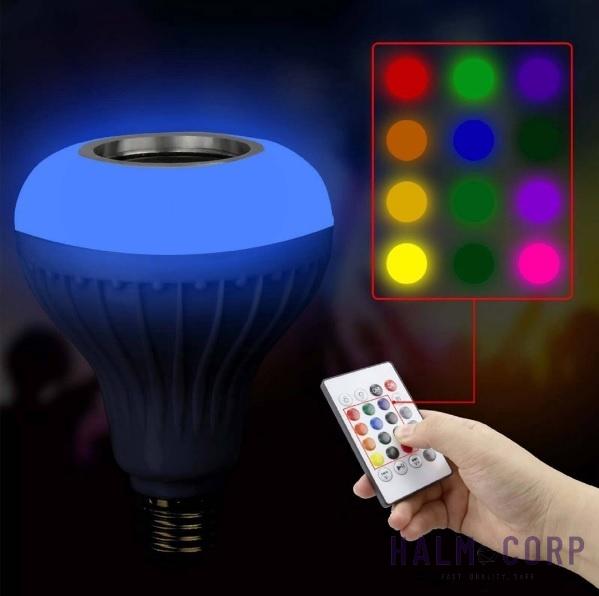Bluetooth LED žiarovka s reproduktorom
