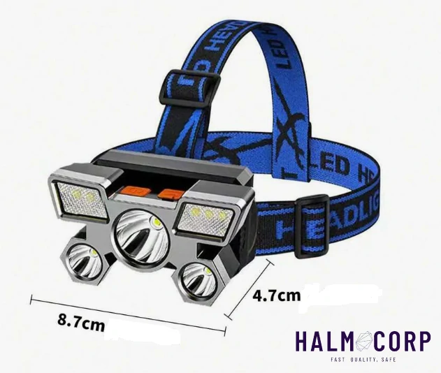  LED Čelovka, 4 režimy