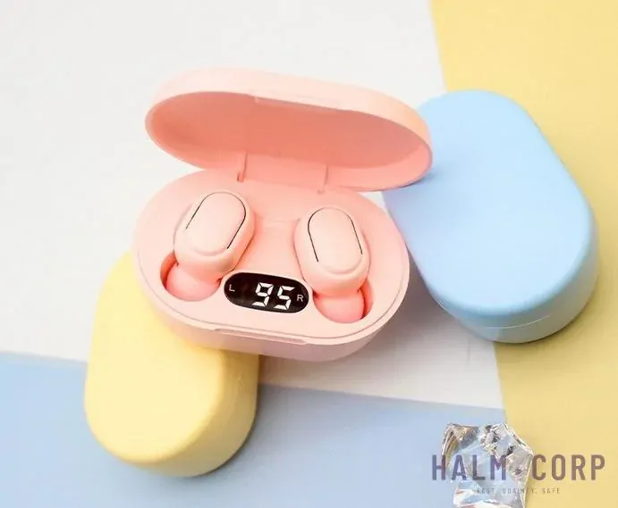 Bezdrôtové Bluetooth slúchadla E7s, ružové