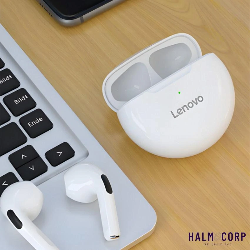 Bluetooth slúchadlá s mikrofónom Lenovo biele 