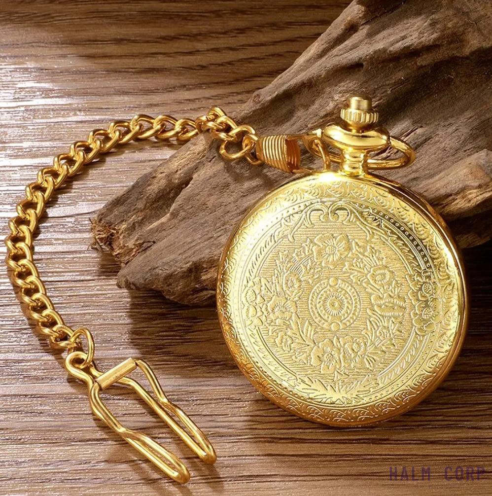 Vreckové elegantné hodinky Golden