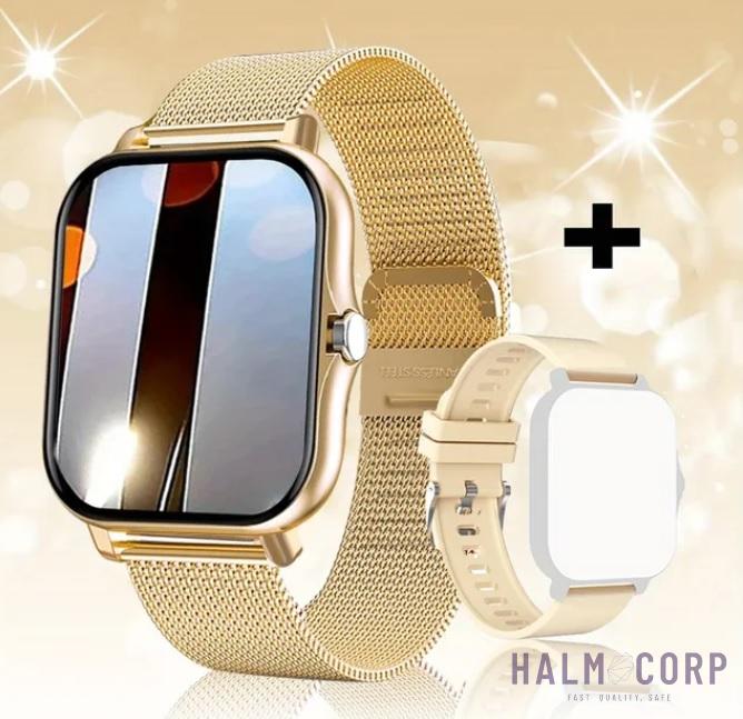 Dámske Smart hodinky, zlaté