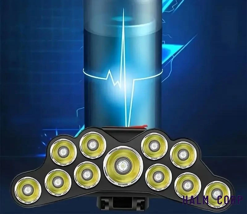  LED Čelovka, 11x LED