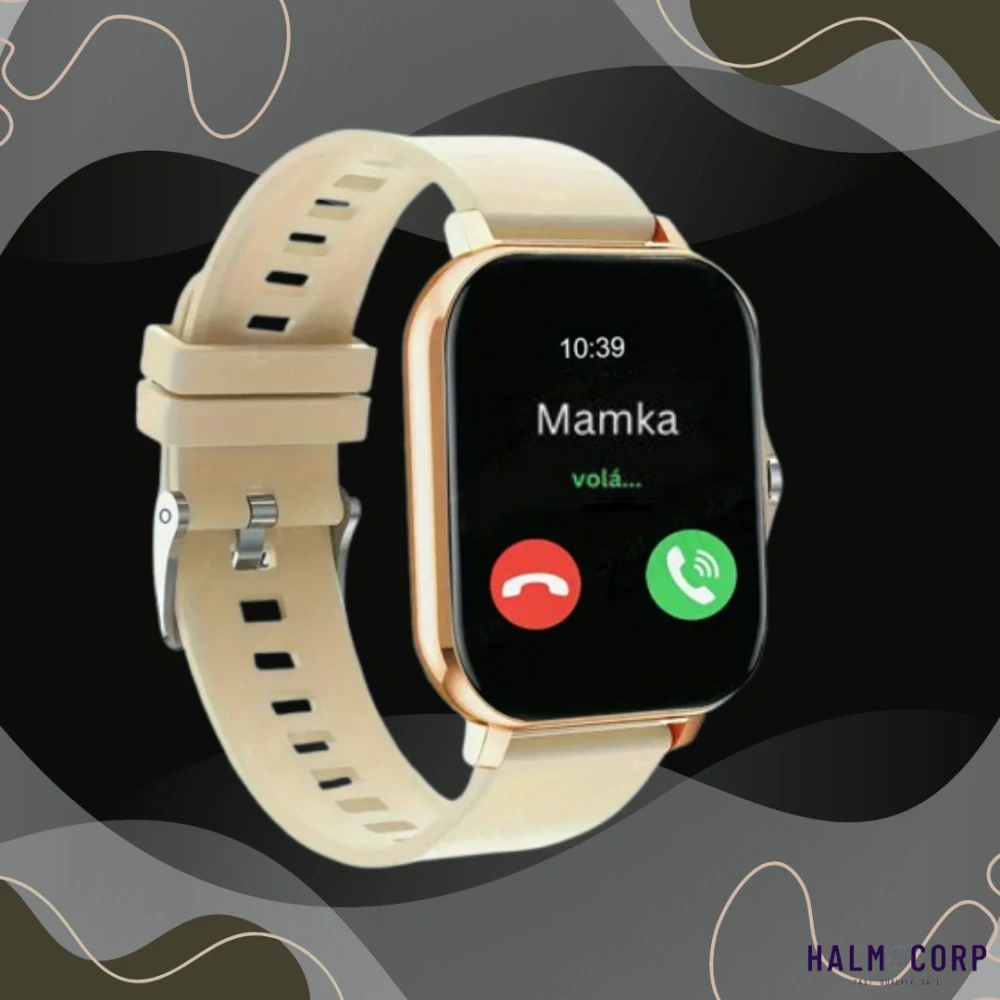  Inteligentné hodinky, zlaté, možnosť volania