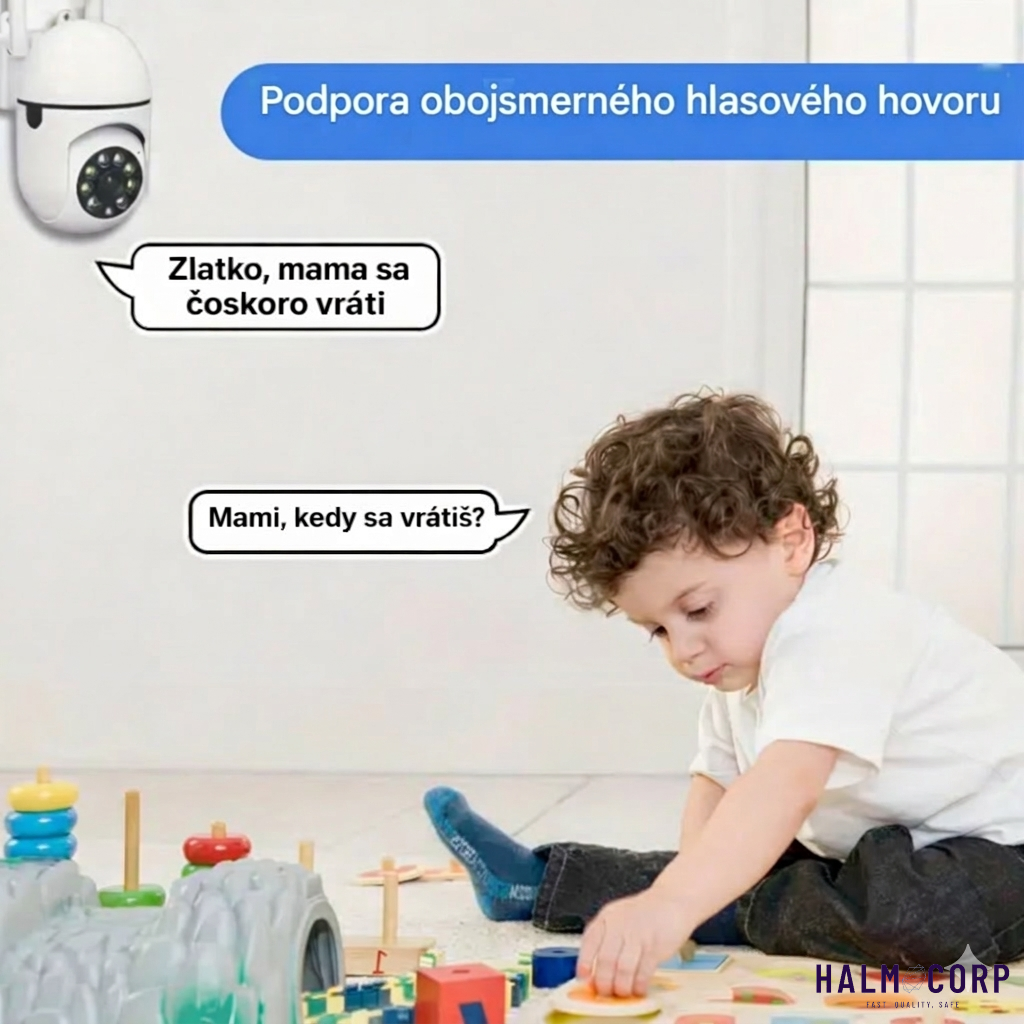 2x Bezpečnostná Wi-Fi kamera +64GB SD karta