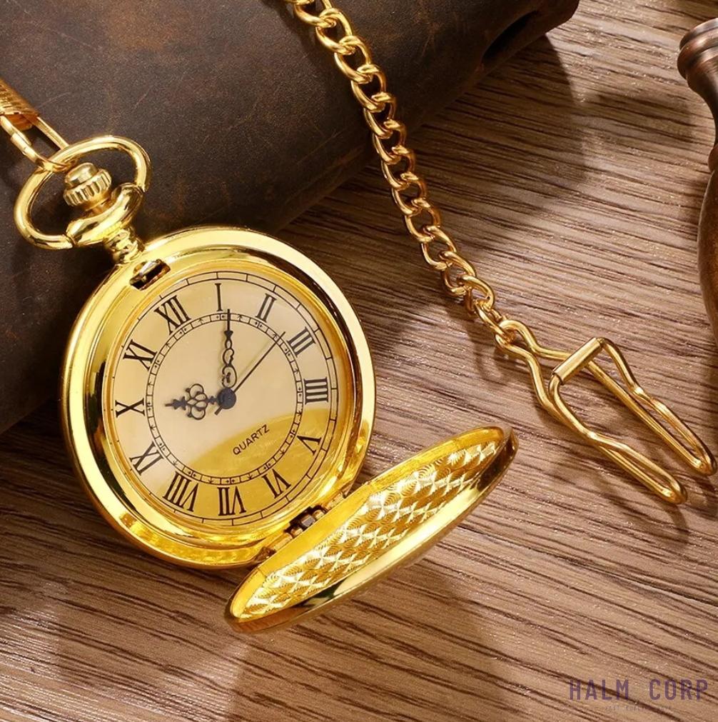 Vreckové elegantné hodinky Golden