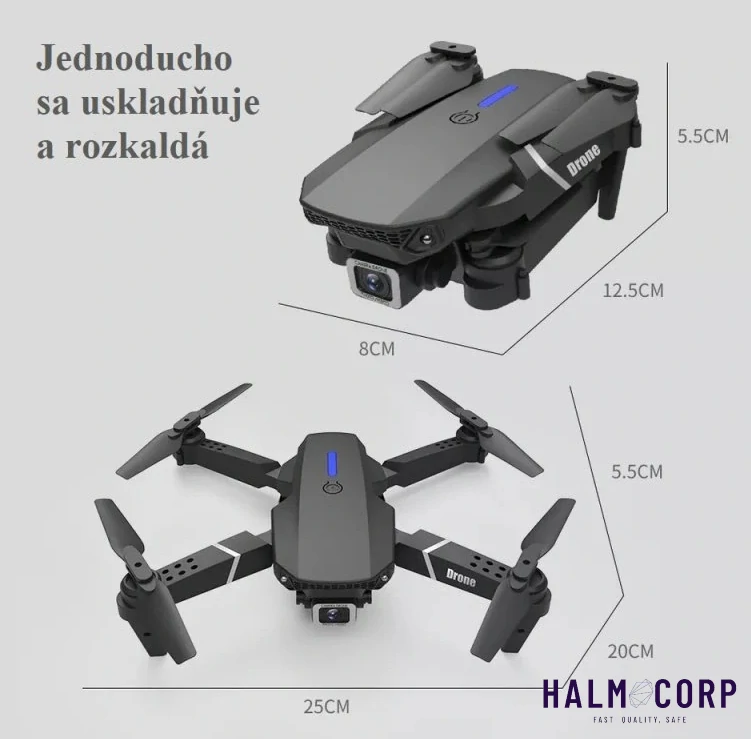 Mini Dron SKYPRO s HD kamerou (2 batérie)