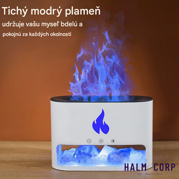 Aróma difúzer s Himalájskou soľou, biely