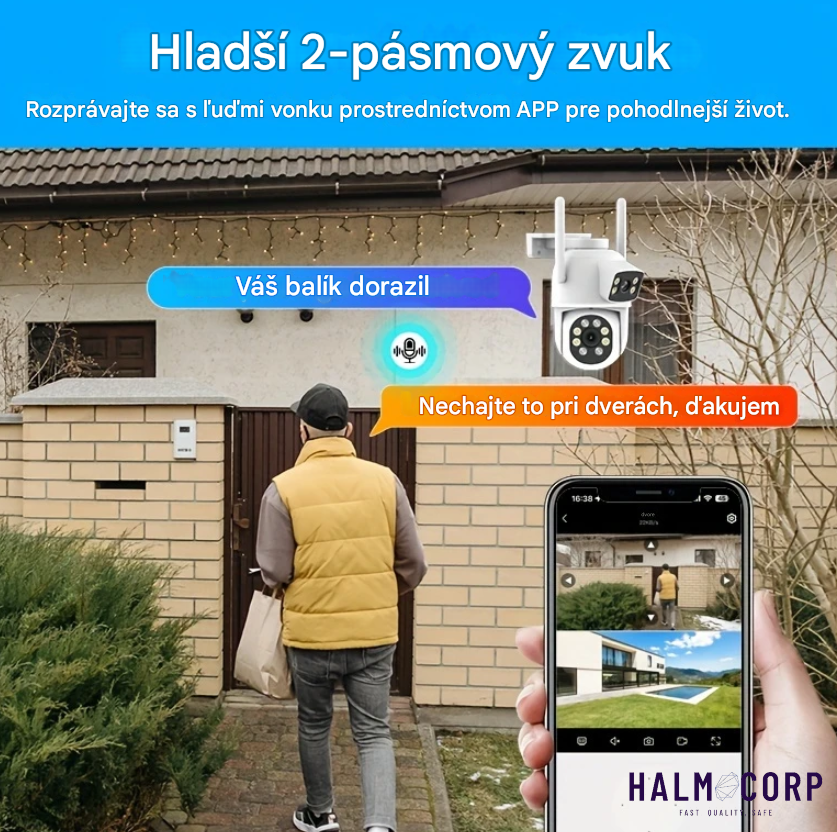 Duálna Wi-Fi kamera +64GB SD karta