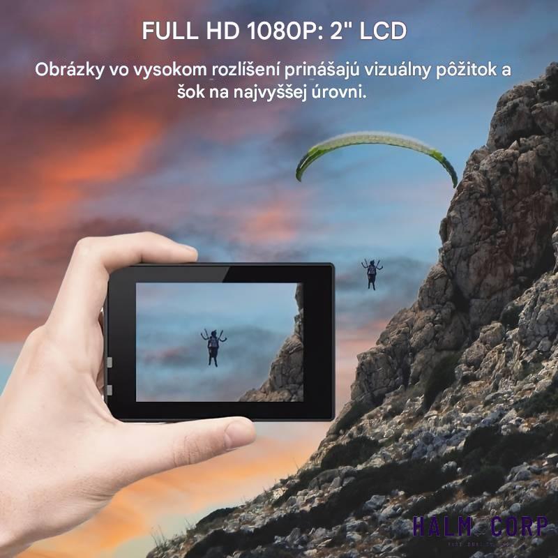 Akčná kamera s rozlíšením Full HD, vodotesná, WiFi