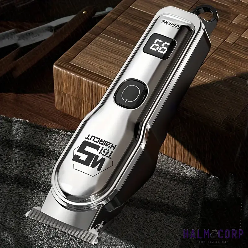 Strojček na vlasy, bradu s LED displejom