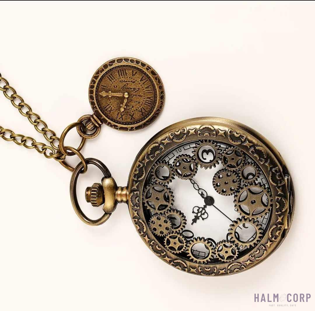 Vreckové elegantné hodinky Steampunk