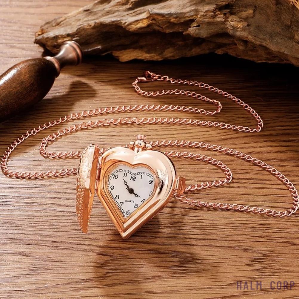 Dámske vreckové hodinky Heart