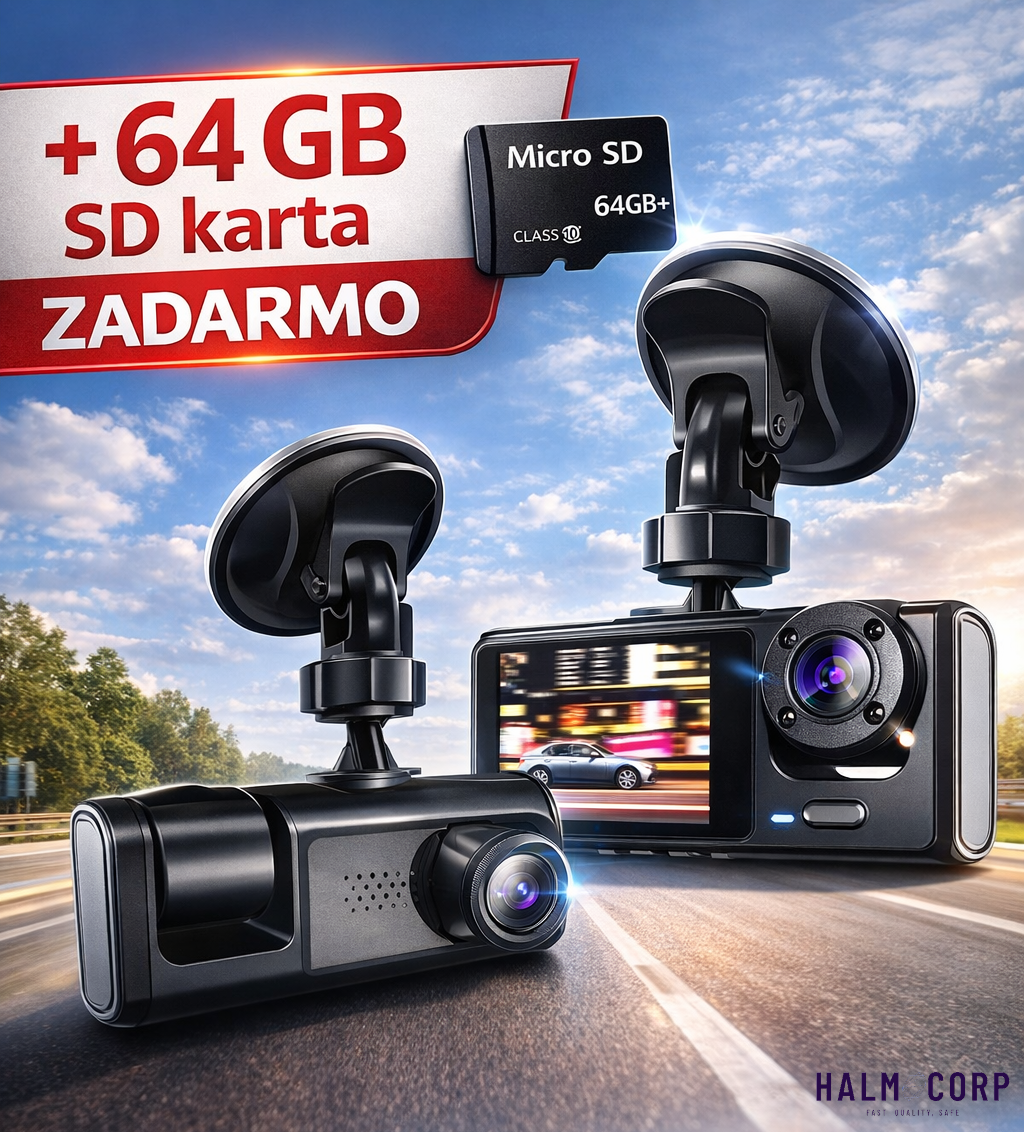 Kamera do auta + 64GB SD karta