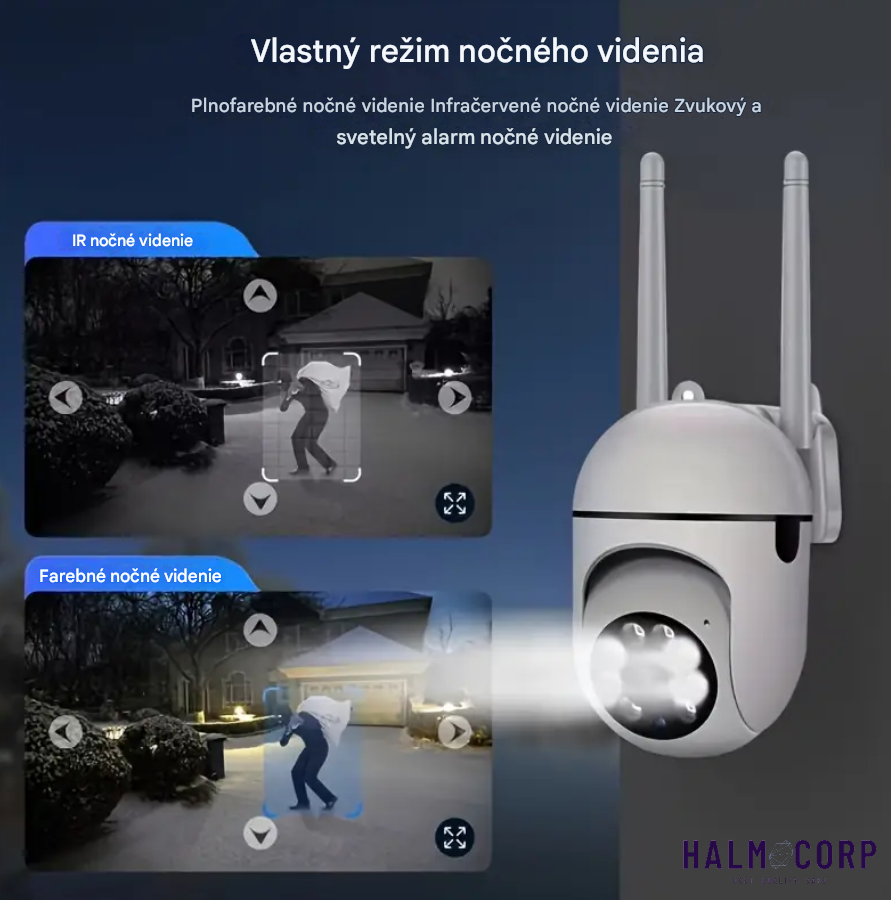 4x Bezpečnostná Wi-Fi kamera +64GB SD karta
