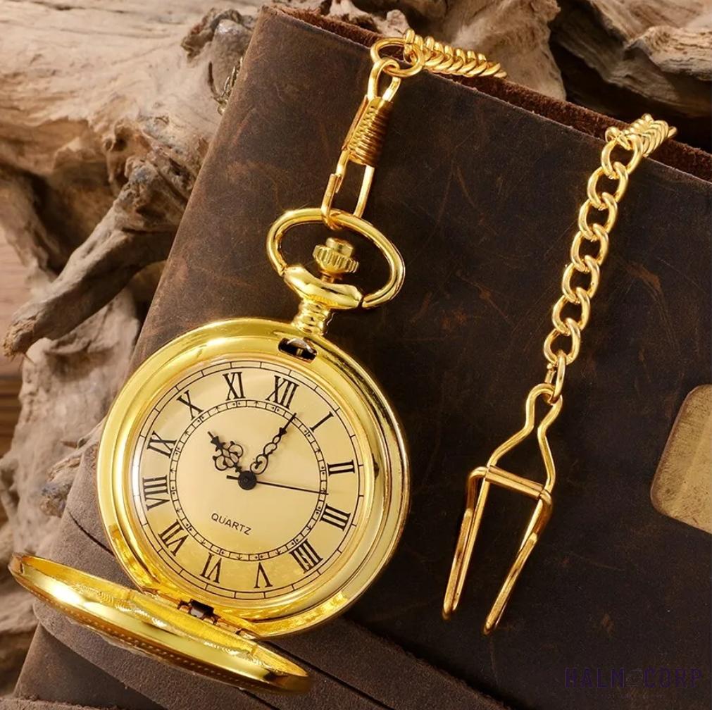 Vreckové elegantné hodinky Golden