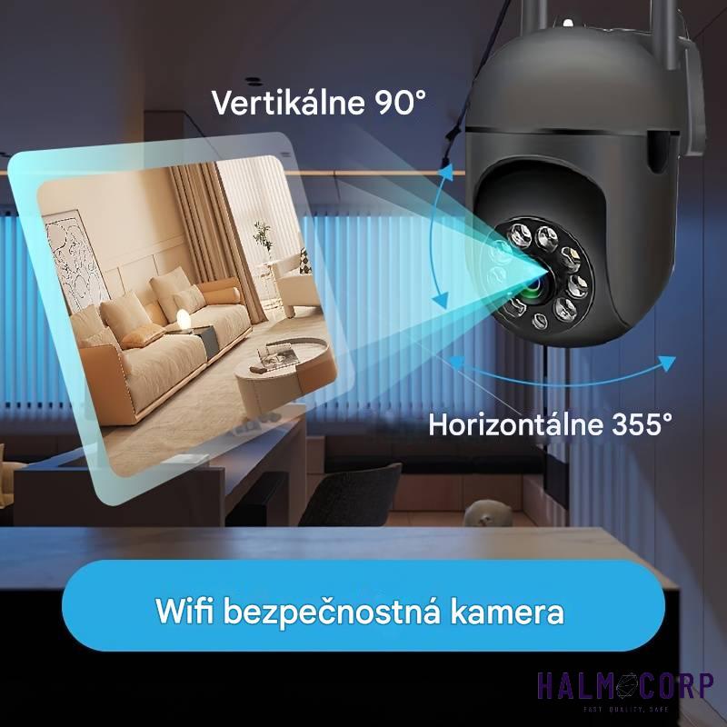 Bezpečnostná Wi-Fi kamera +64GB SD karta, čierna
