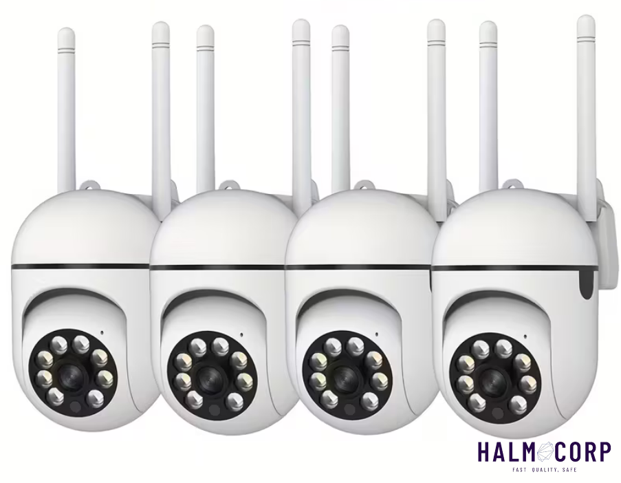 4x Bezpečnostná Wi-Fi kamera +64GB SD karta